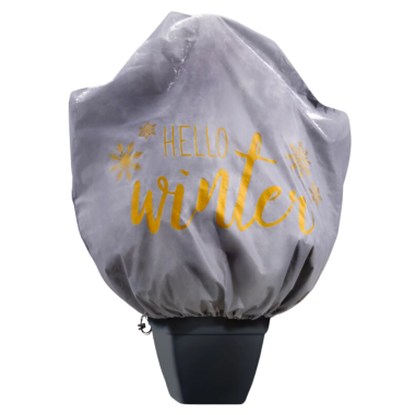 Windhager Winter-Deko-Vlieshaube Protect Hello Winter  XL, 1.1 x 1.1 m, 07663